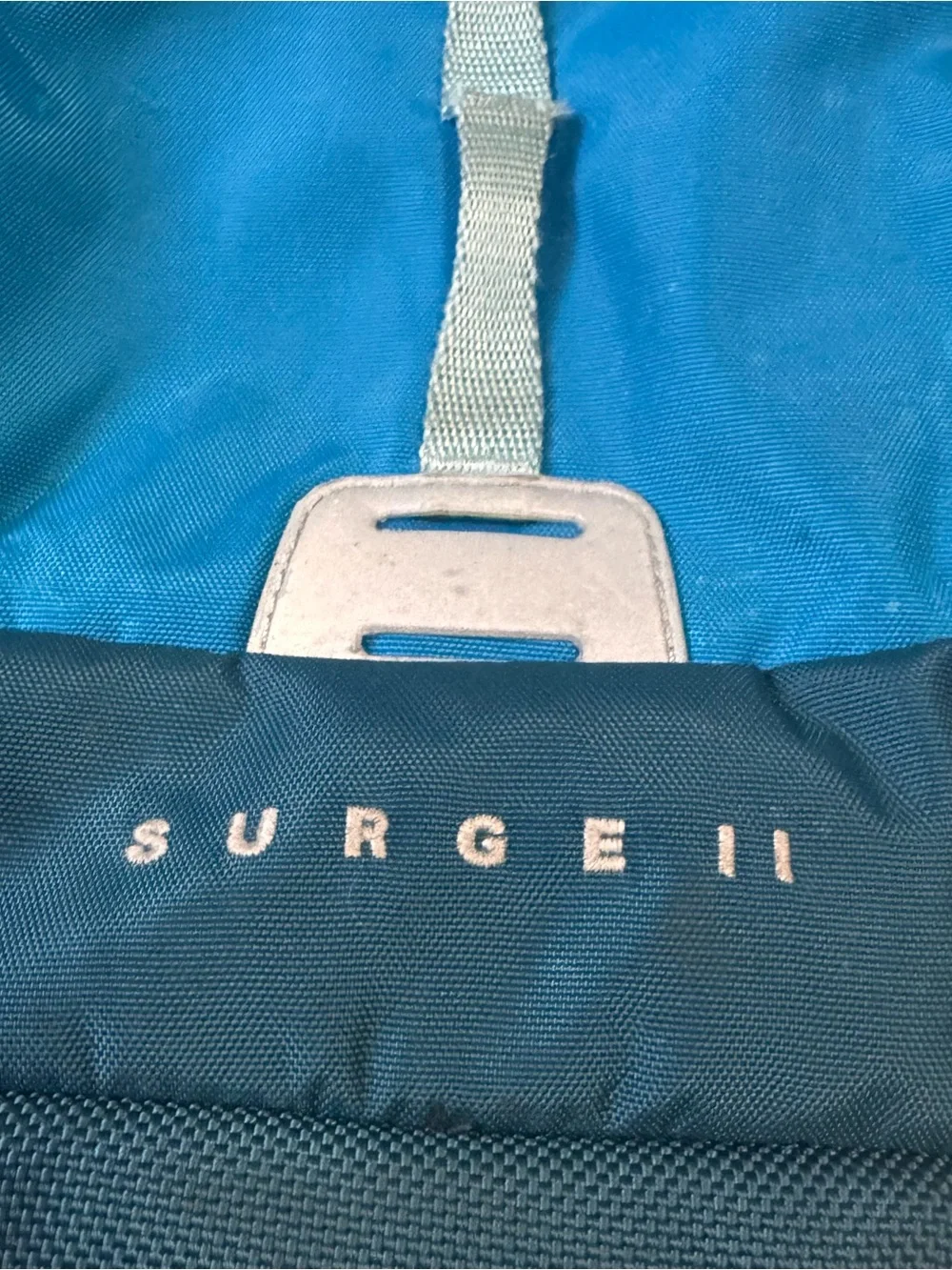 The North Face Surge II Backpack Blue Two Tone Laptop Travel Daypack